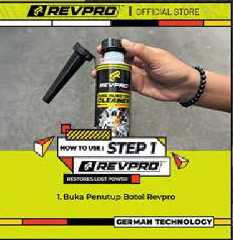 Langkah 1 — buka penutup botol RevPro